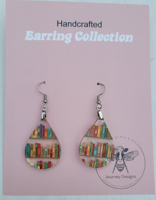 Acrylic Book Earrings