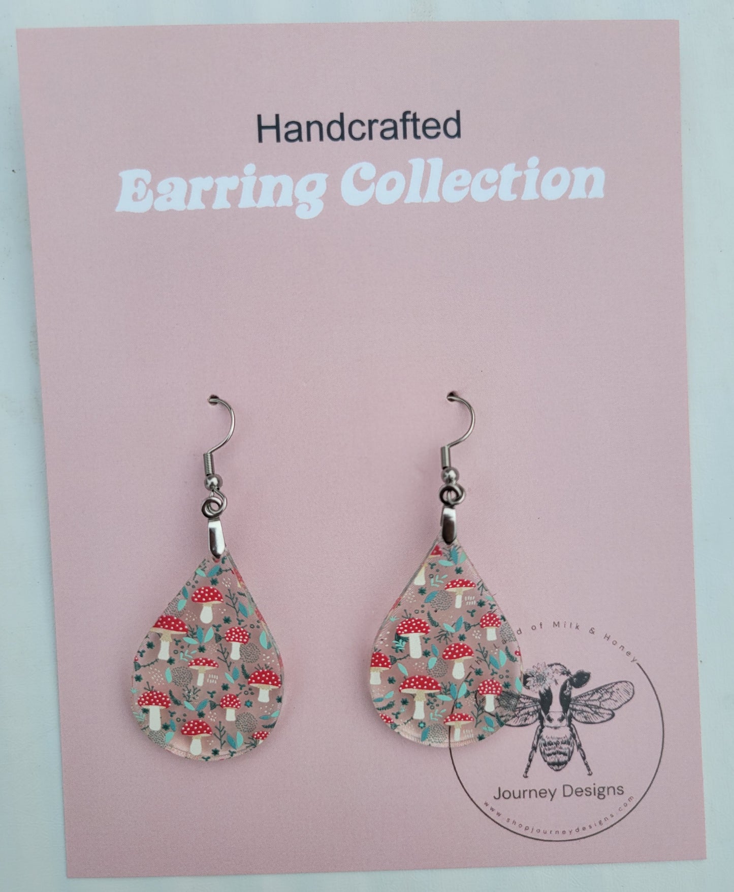 Whimsical Mushroom Earrings