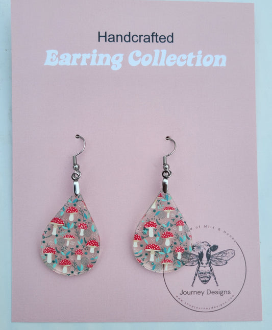 Whimsical Mushroom Earrings