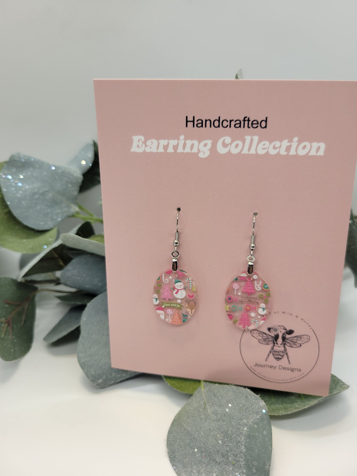 Pastel Christmas Earrings