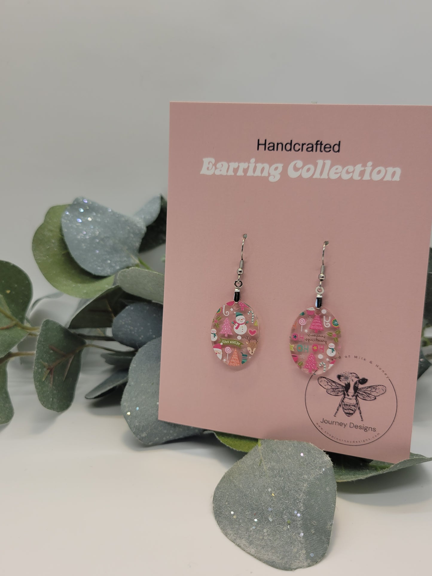 Pastel Christmas Earrings