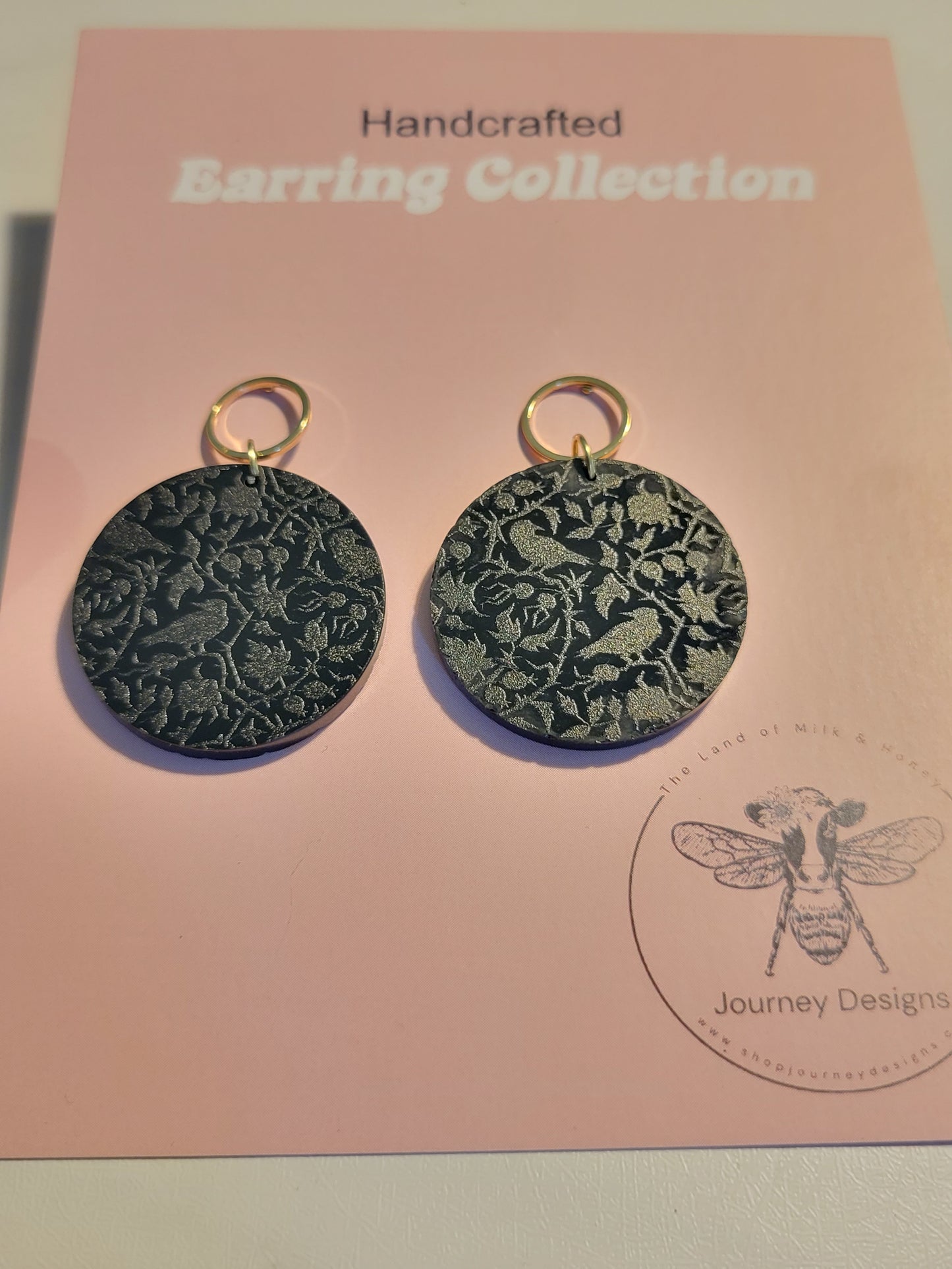 Crows On Vines Earrings