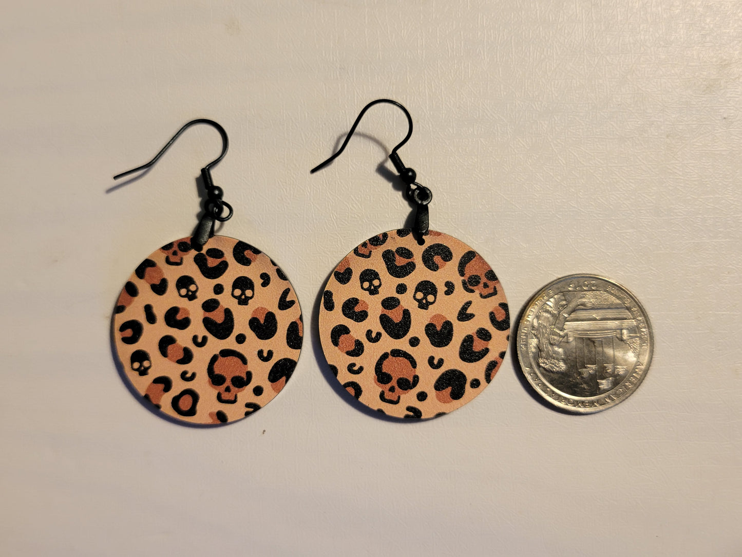 Cheetah & Skull Print Earrings