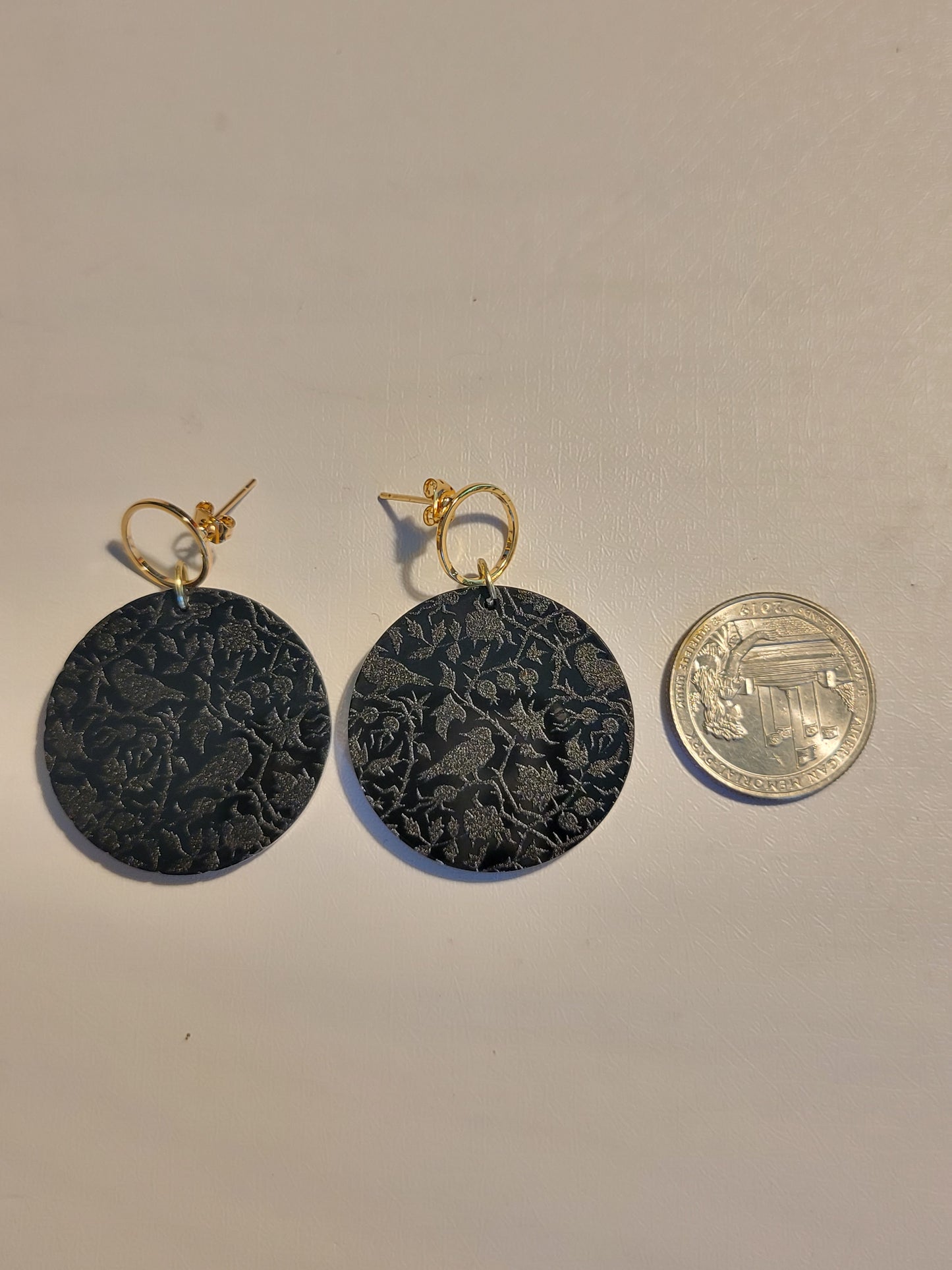 Crows On Vines Earrings