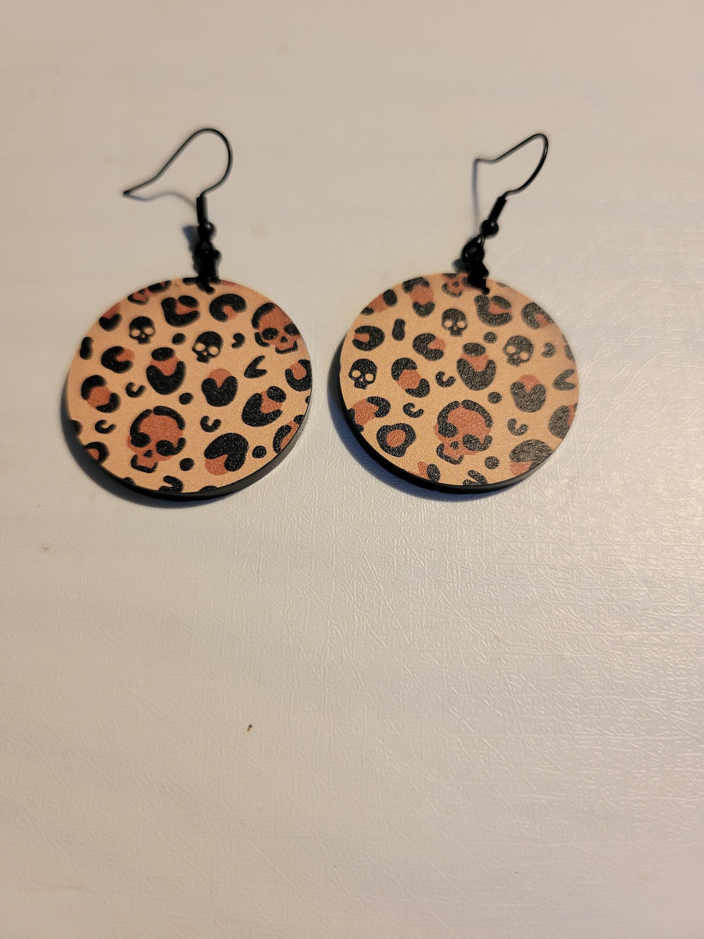 Cheetah & Skull Print Earrings