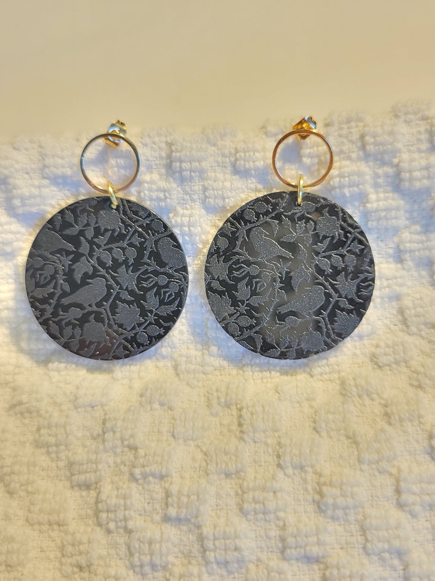 Crows On Vines Earrings